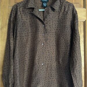 Studio Silk Brown Blouse